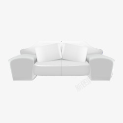 白色沙发模型素材