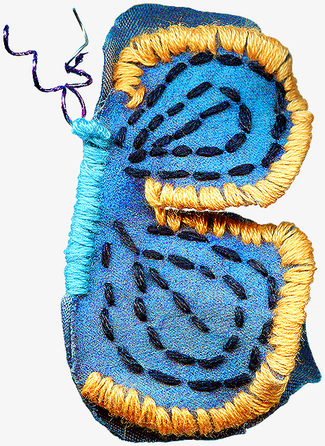 手工针线蝴蝶造型png免抠素材_新图网 https://ixintu.com 人工 布 手工 标本 毛线 蝴蝶 针织