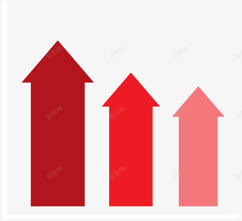 向上箭头分类标签png免抠素材_新图网 https://ixintu.com 信息图表 分类标签 向上箭头 矢量素材 红色箭头