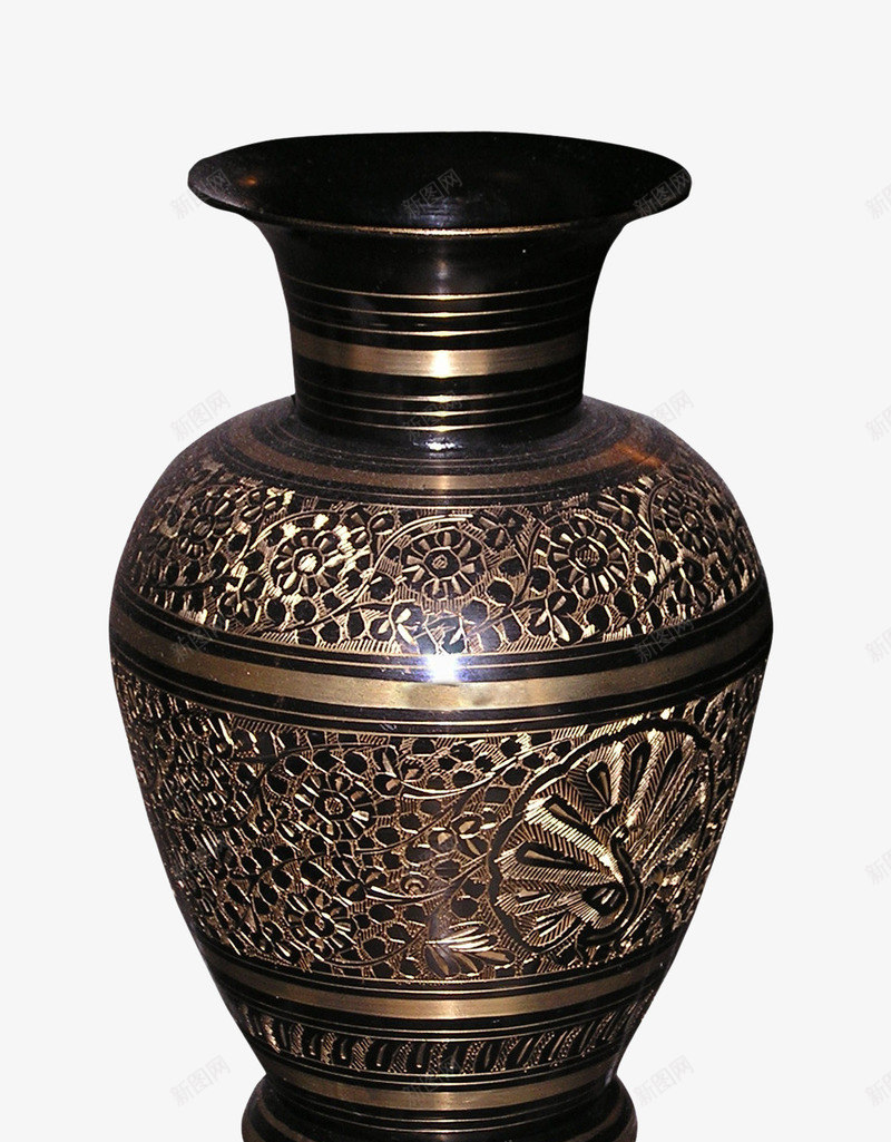 中世纪国外陶瓷瓶png免抠素材_新图网 https://ixintu.com 中世纪 国外 复古 深棕色 瓶子 花纹 陶瓷