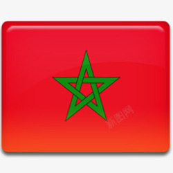 摩洛哥特色国旗摩洛哥最后的旗帜高清图片