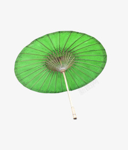 绿色油纸伞素材