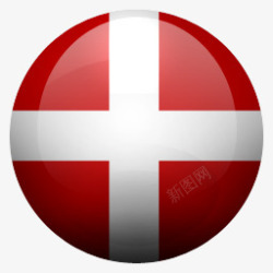 丹麦语丹麦DK旗帜素材