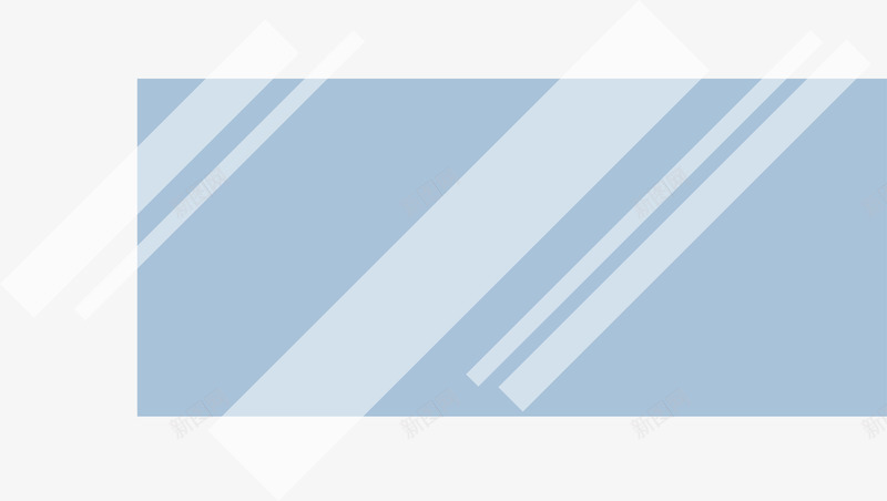 蓝色清新长方形边框纹理png免抠素材_新图网 https://ixintu.com 免抠PNG 清新 蓝色 边框纹理 长方形