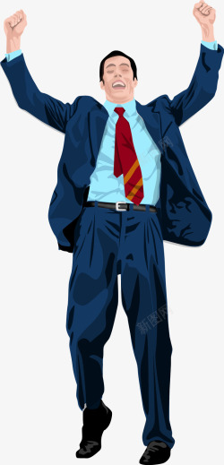 商务人士高兴商务人士矢量图高清图片