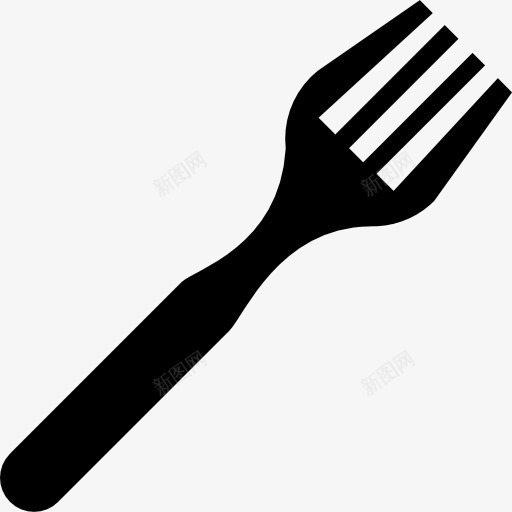 叉甜品图标png_新图网 https://ixintu.com 剪影 厨房 厨房包 叉 对角叉 工具 工具和器具 甜品 饮食