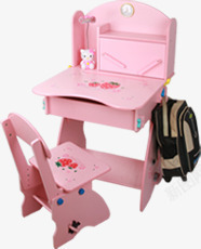 粉色儿童桌子装饰素材