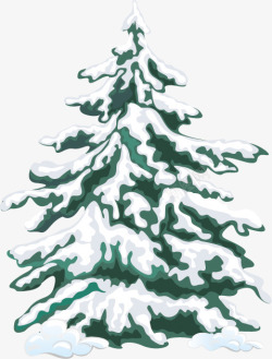 圣诞树造型图片扁平风格创意手绘圣诞树造型高清图片