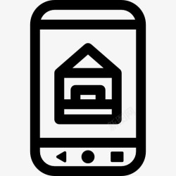 房地产手机彩信手机图标高清图片