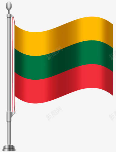 立陶宛国旗png免抠素材_新图网 https://ixintu.com 国旗 旗帜 立陶宛 红色 绿色 黄色