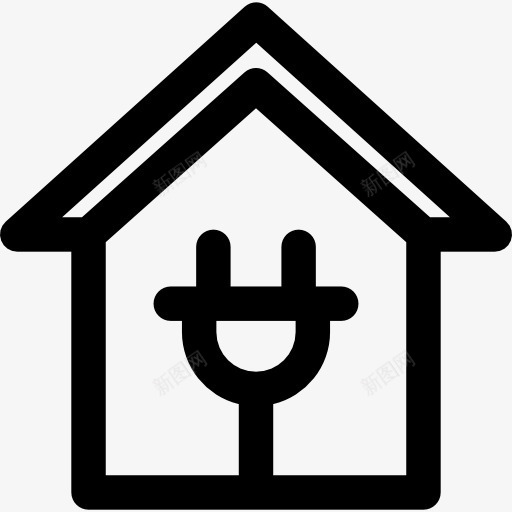 电力图标png_新图网 https://ixintu.com 家 房地产 房子 技术 插头 电力 能源