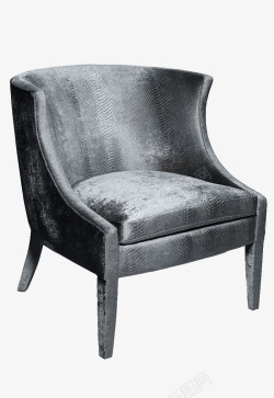 灰色皮革灰色皮革单人沙发高清图片