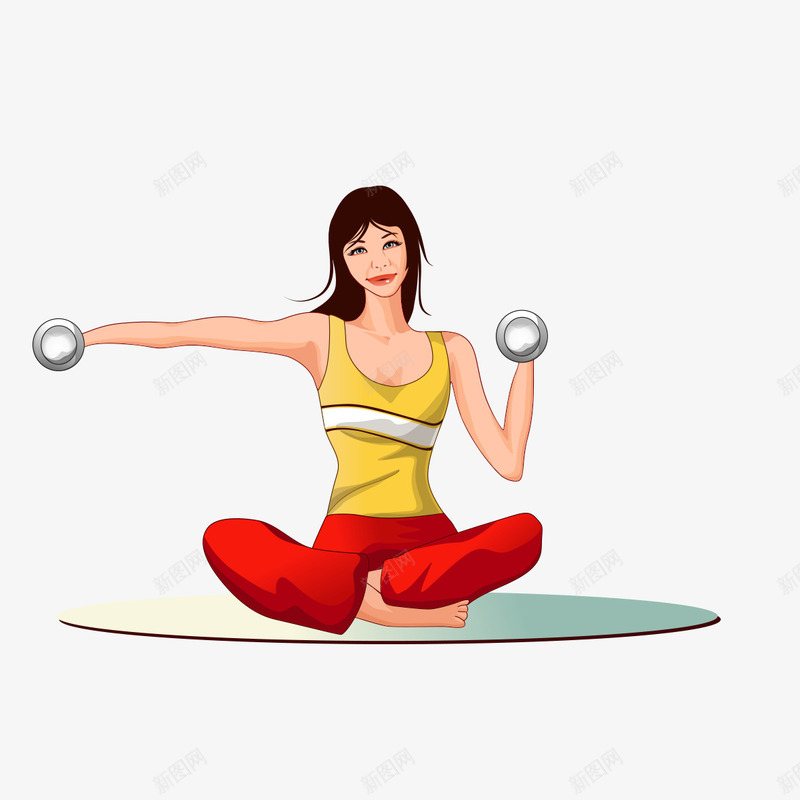 练瑜伽美女png免抠素材_新图网 https://ixintu.com 健身 卡通 瑜伽 瑜伽培训 美女