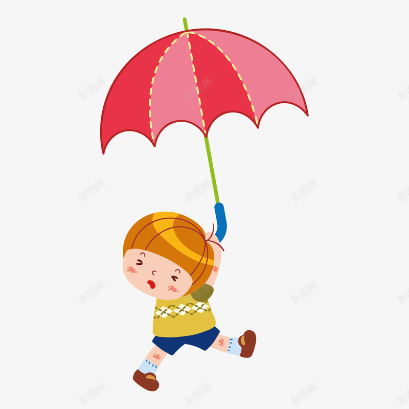 儿童玩耍雨伞矢量图ai免抠素材_新图网 https://ixintu.com 儿童玩耍 儿童节 免抠 插画 雨伞 矢量图