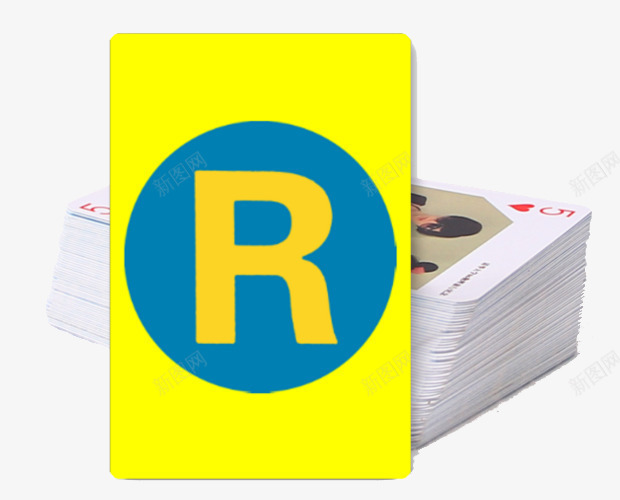 R字扑克牌创意png免抠素材_新图网 https://ixintu.com R标 创意 字母 字母R 扑克牌