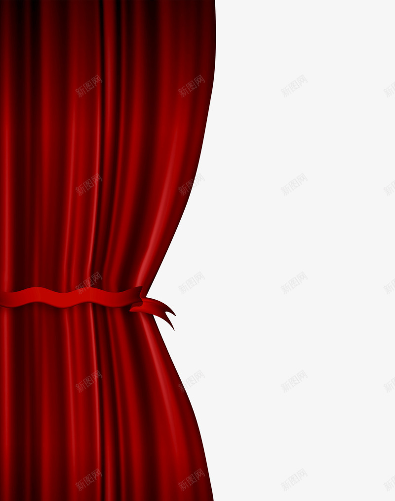 红色窗帘布艺png免抠素材_新图网 https://ixintu.com 卡通 喜庆 布艺 手绘 窗帘 简图 红色的 装饰