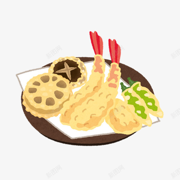 手绘龙虾png免抠素材_新图网 https://ixintu.com 卡通 手绘 炸品 食物 龙虾