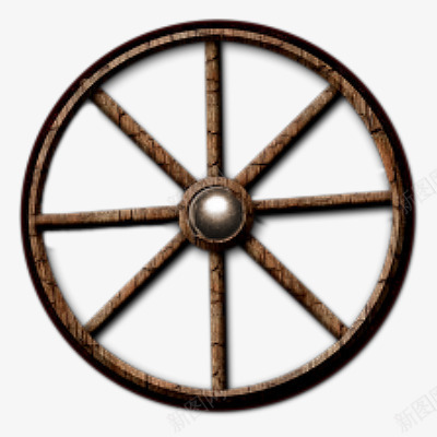 古代车轮子png免抠素材_新图网 https://ixintu.com 古代 木头 车轮子
