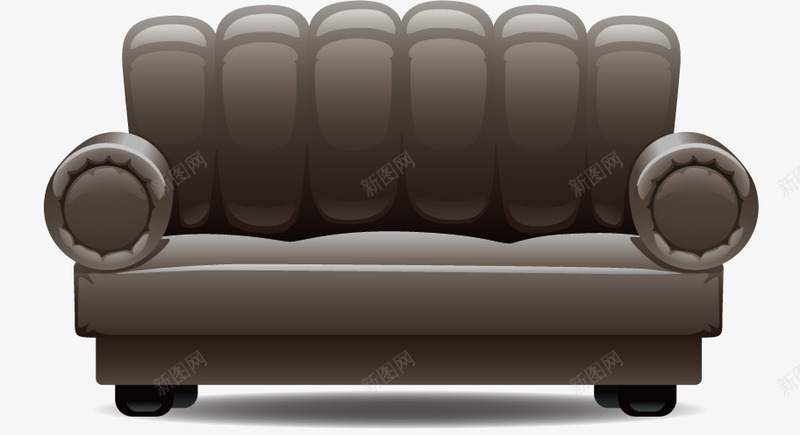家具png免抠素材_新图网 https://ixintu.com 家具 柔软 沙发 舒适 黑色