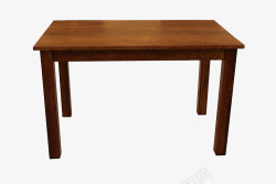棕色的四方桌子素材