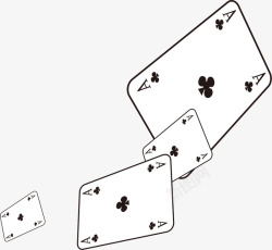 扑克牌装饰图案矢量图素材