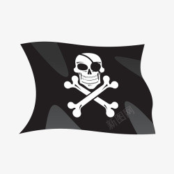 海盗船旗帜素材