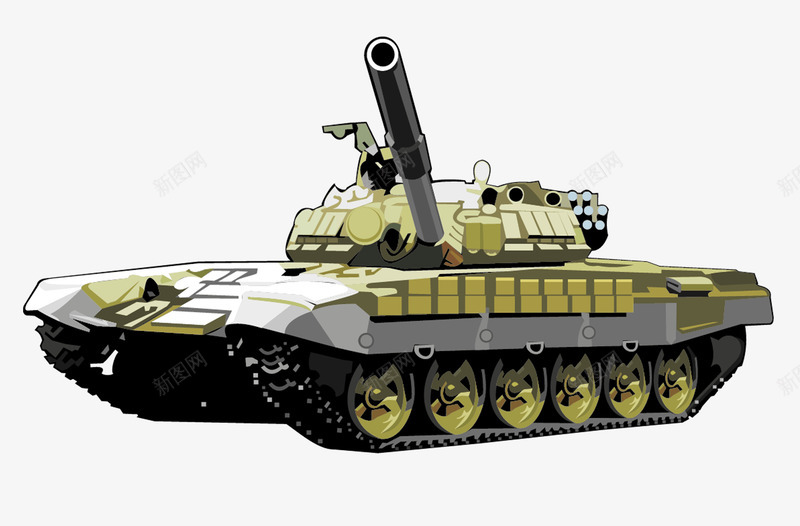 双边坦克造型png免抠素材_新图网 https://ixintu.com 军事 圣坦克 坦克 战争 武器 武器库