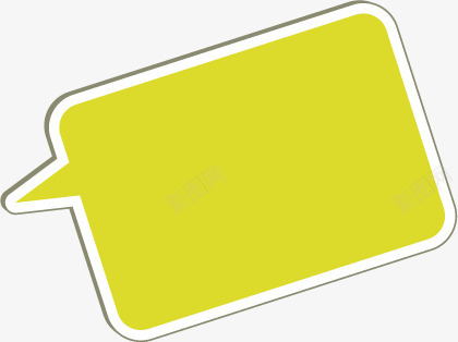 亮黄色背景长方形对话框png免抠素材_新图网 https://ixintu.com 亮黄色背景 对话框 长方形