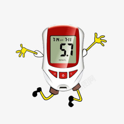 测量血糖血糖测量仪卡通造型高清图片