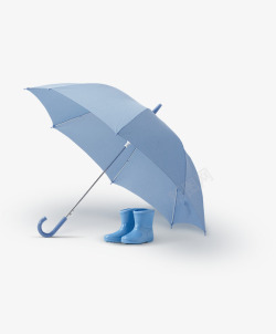 雨伞和鞋子素材