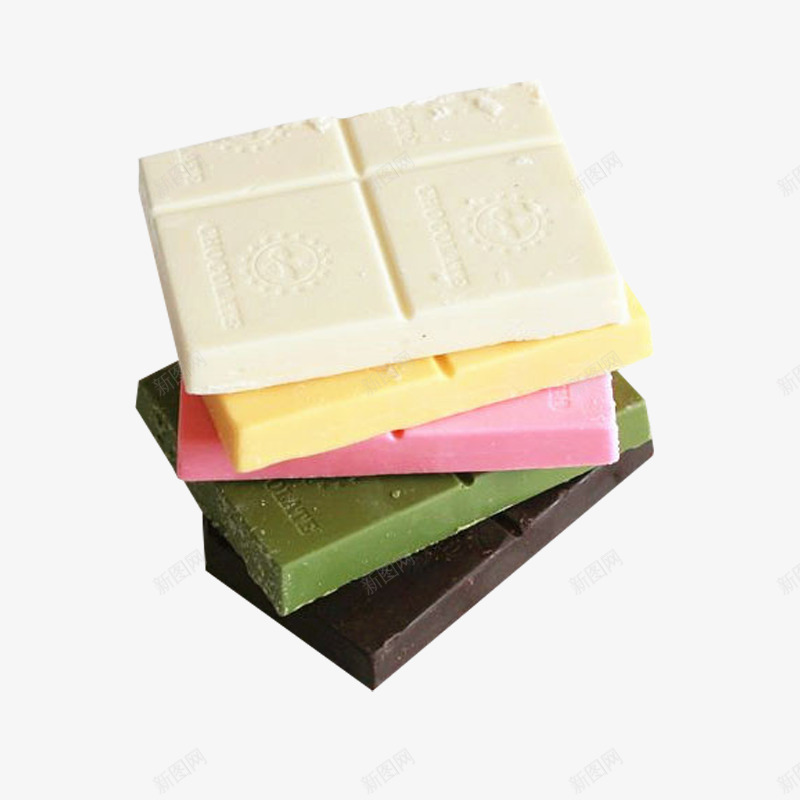 巧克力块6种口味png免抠素材_新图网 https://ixintu.com 代可可脂 巧克力砖 正方形 烘培原料 烘焙原料