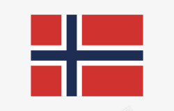 挪威国旗矢量图素材
