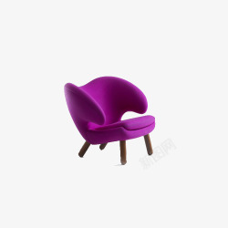 紫色沙发素材