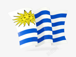 乌拉圭旗帜素材