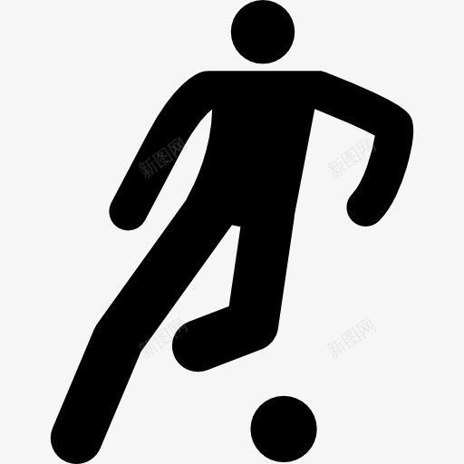 足球运动员踢球图标png_新图网 https://ixintu.com 球 足球运动 踢 踢足球