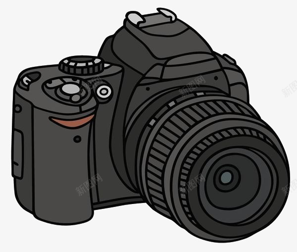单反相机简笔画png免抠素材_新图网 https://ixintu.com 单反 卡通 卡通版 手绘 拍摄 数码 数码产品 相机 相机简笔画