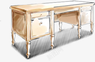 手绘室内桌子造型png免抠素材_新图网 https://ixintu.com 室内 桌子 造型