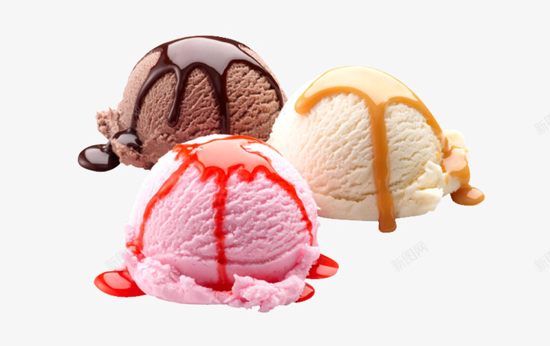 冰淇淋球png免抠素材_新图网 https://ixintu.com 冰淇淋 甜品 美食 食物