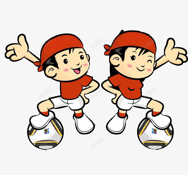 帅气的孩子png免抠素材_新图网 https://ixintu.com 卡通 可爱的 少儿足球 帅气的 白色 简笔 红色的 足球