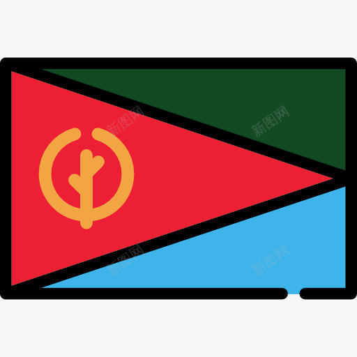 Eritrea图标png_新图网 https://ixintu.com eritrea 世界 国家 旗帜 民族