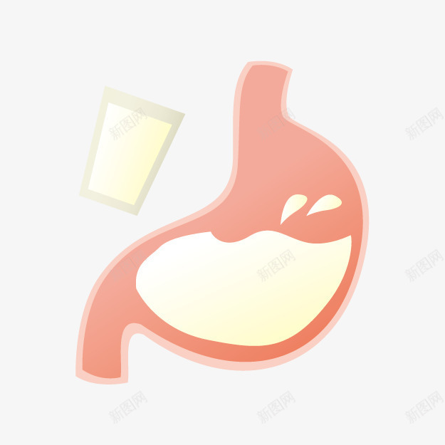 胃png免抠素材_新图网 https://ixintu.com 动漫 卡通 液体 胃 胃痛 胃镜