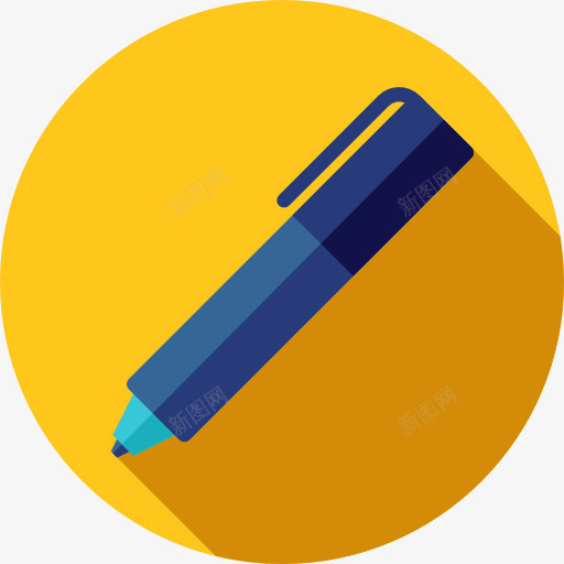 笔图标png_新图网 https://ixintu.com 书写 办公用品 器皿 学校材料 工具 文件和文件夹 笔 铅笔