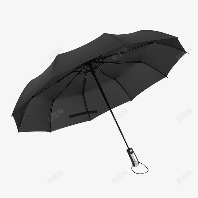 黑色折叠雨伞png免抠素材_新图网 https://ixintu.com 产品实物图 折叠 雨伞 黑色
