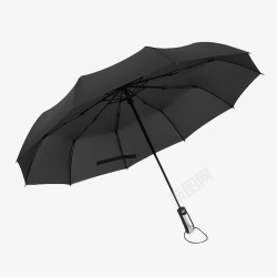 黑色折叠雨伞素材