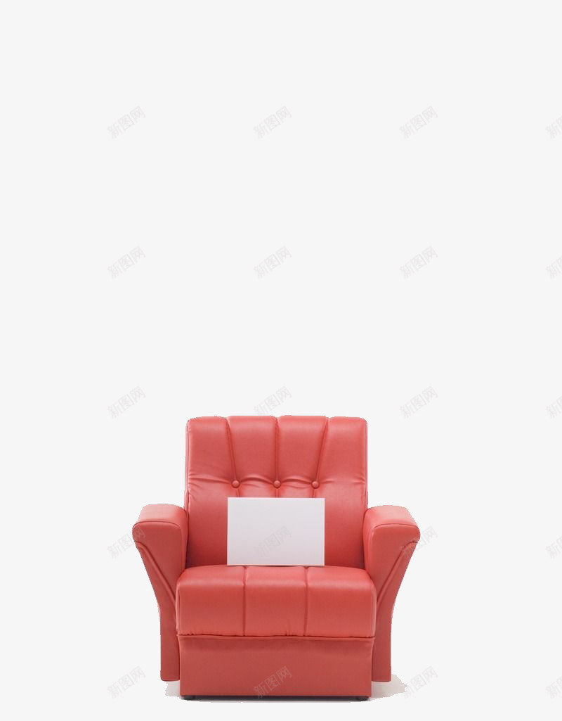 红白色的皮质单人沙发沙发png免抠素材_新图网 https://ixintu.com 单人沙发 皮质 红色 豪华