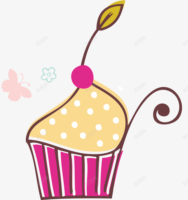 甜蜜的杯子蛋糕png免抠素材_新图网 https://ixintu.com 杯子型 甜品 蛋糕