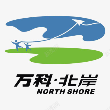 万科北岸地产logo图标图标