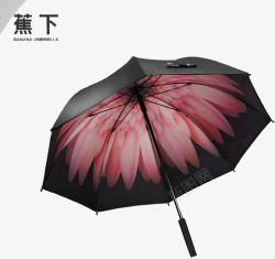 创意黑色的雨伞花卉植物素材