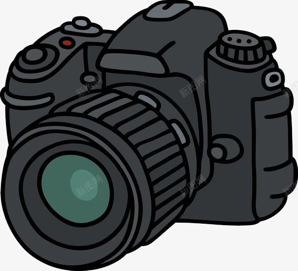 手绘的相机简笔画png免抠素材_新图网 https://ixintu.com 手绘 拍摄 数码 数码产品 时尚 相机简笔画 简约