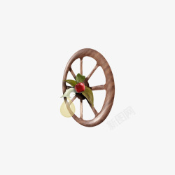 古代轱辘马车轮高清图片